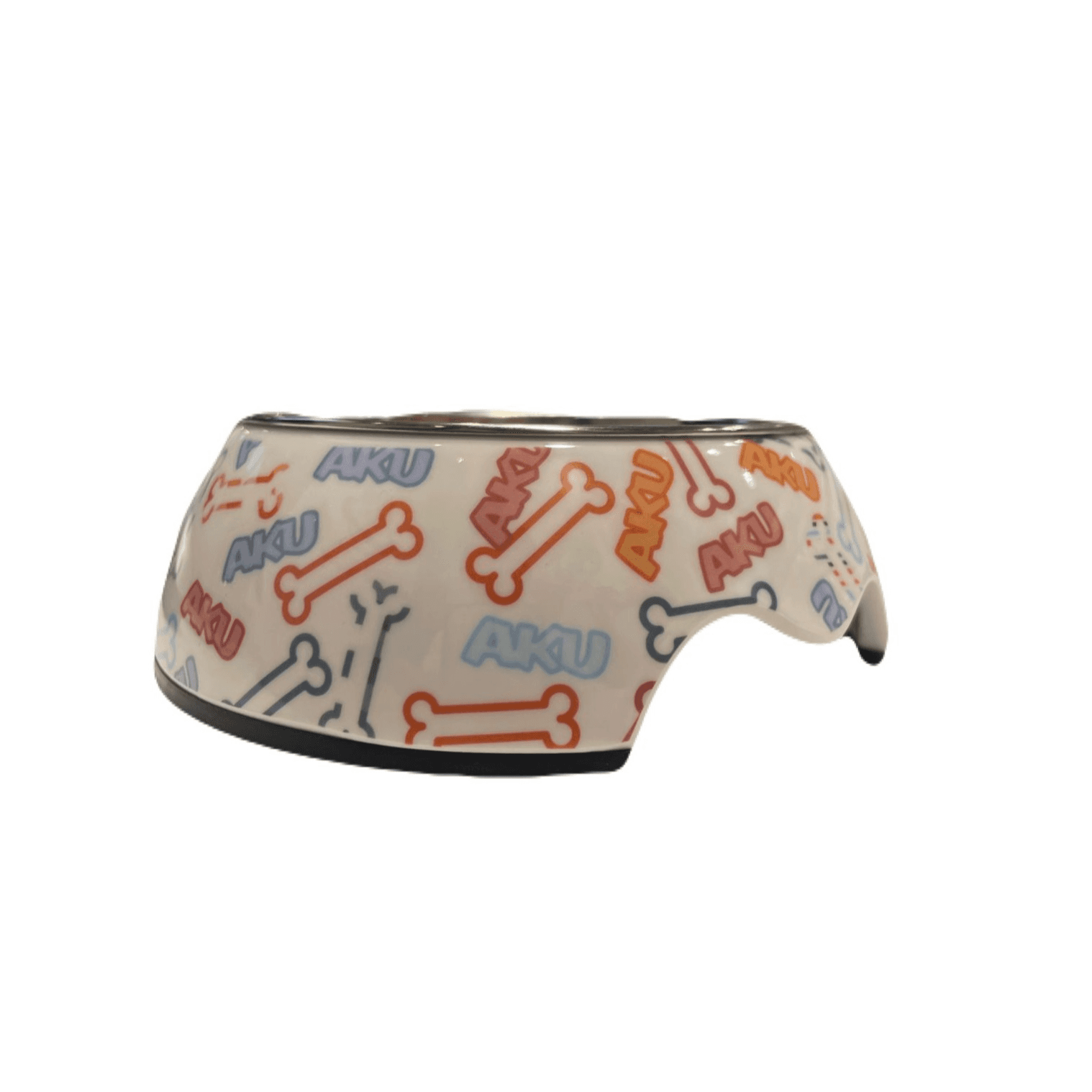 MightyMutt Stainless Steel Slow-Feeder Bowl, Non-Slip Base, Dishwasher Safe