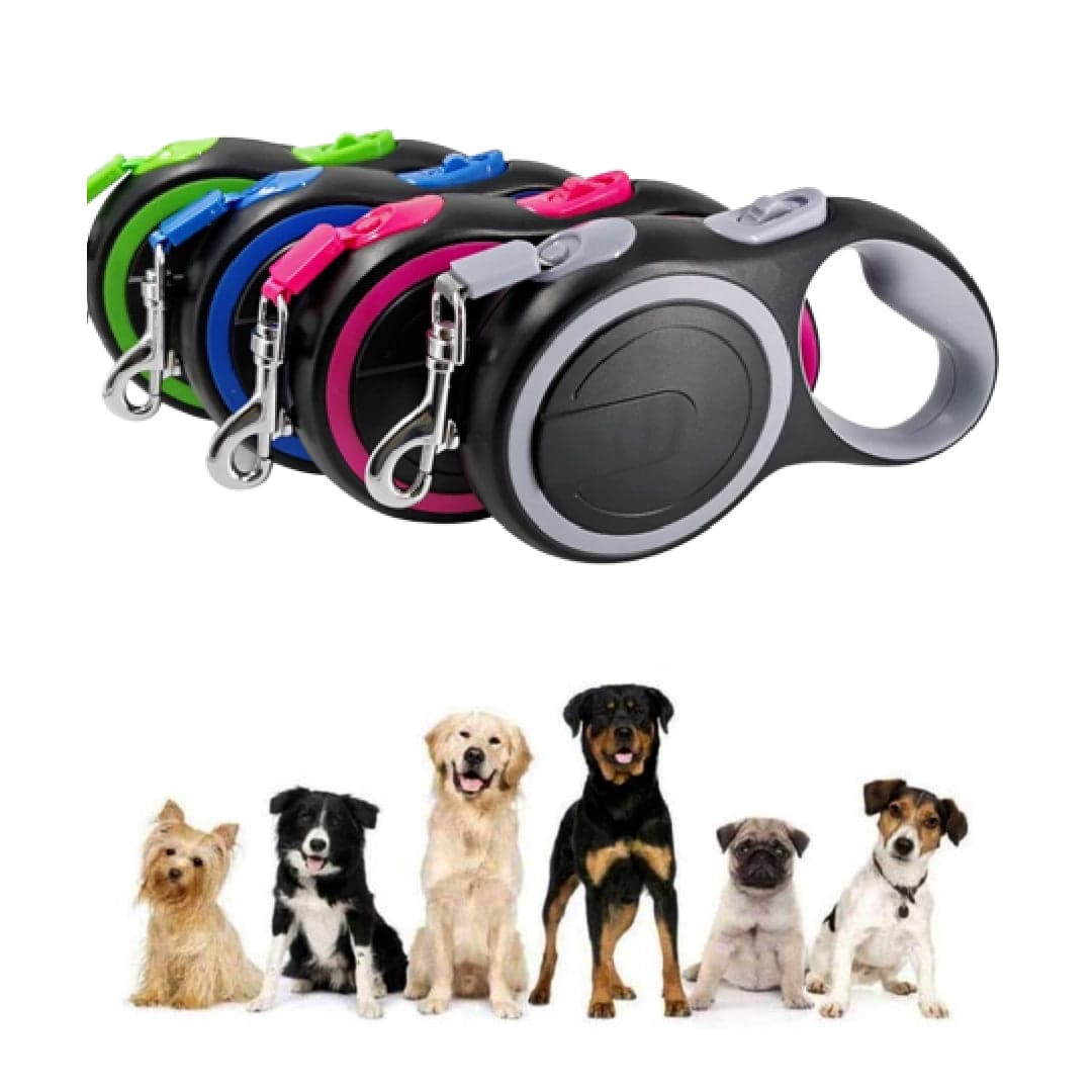 TrailPaw Hands-Free Retractable Dog Leash with Waist Belt and Bungee Buffer