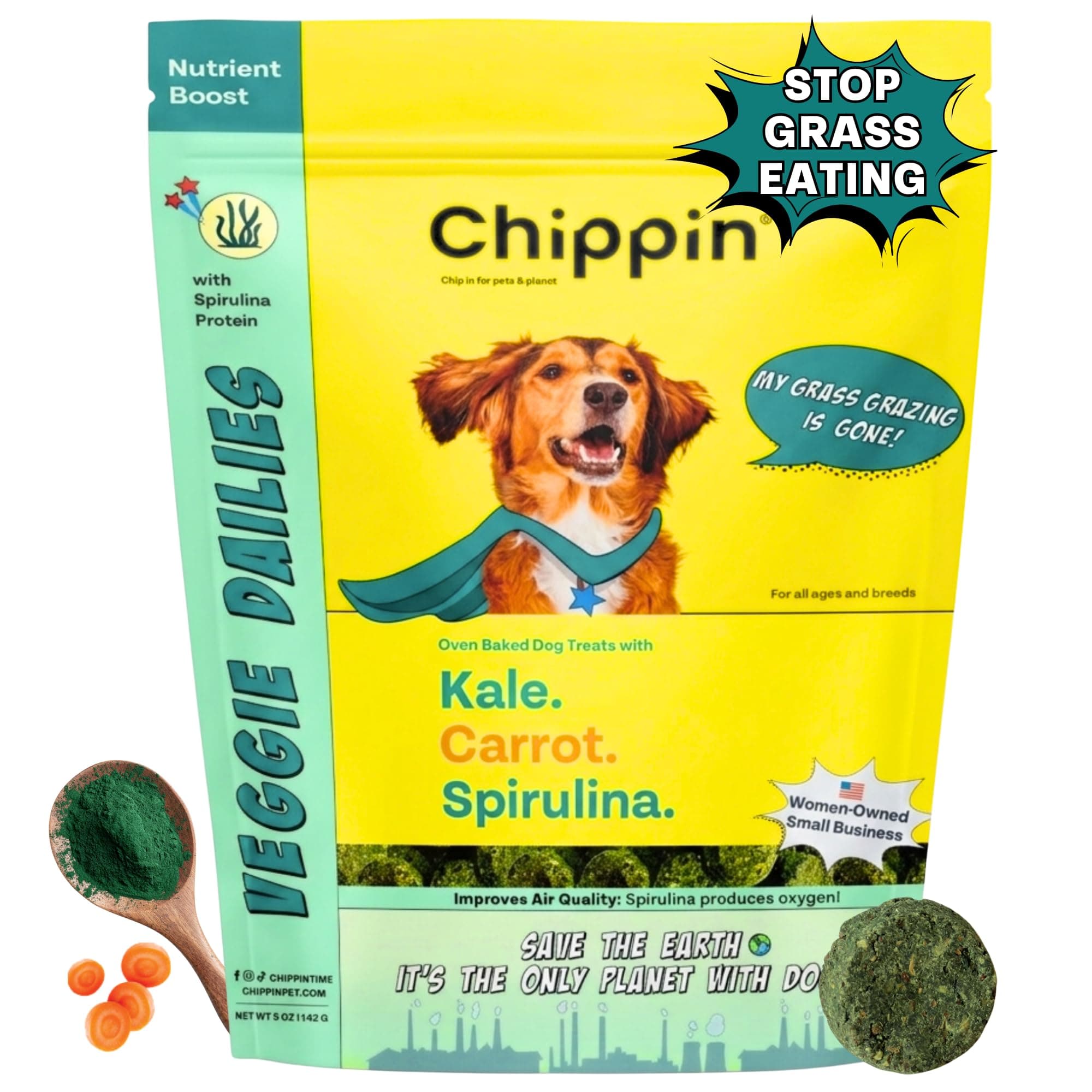 PureSnack Freeze-Dried Salmon Dog Treats, Single Ingredient, Grain-Free