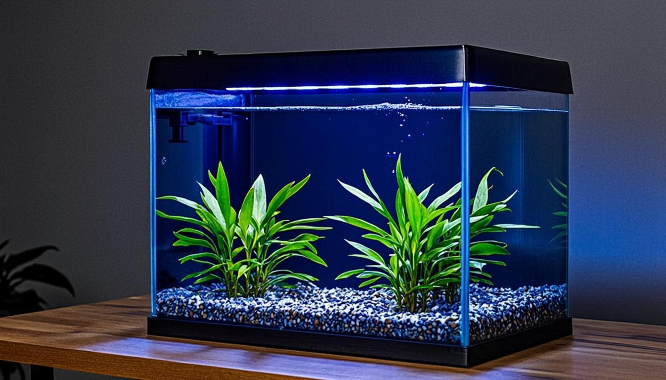Marineland Portrait 5-Gallon Aquarium Kit — Curved Glass Tank with Hidden Filtration & LED