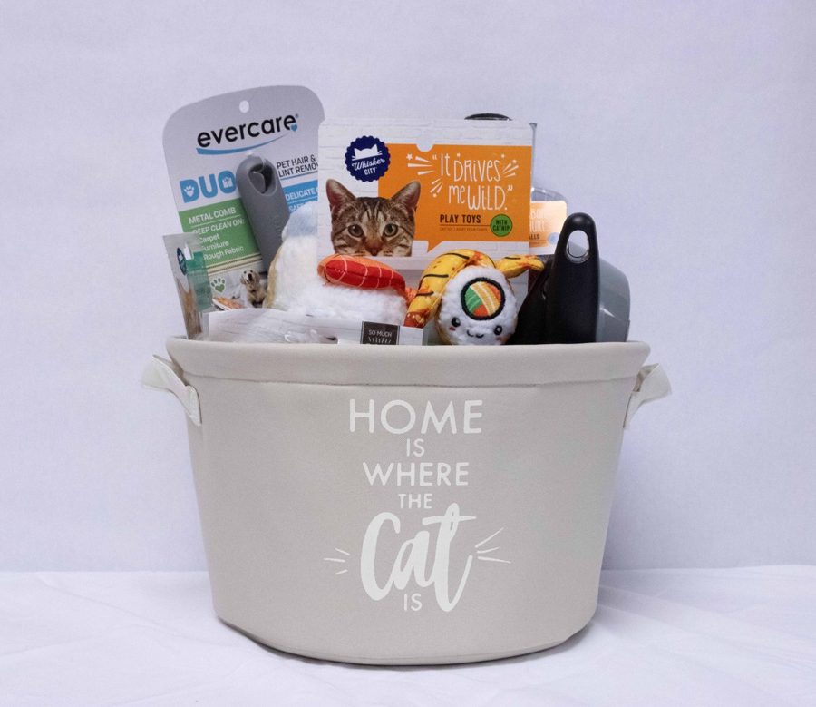 Cat Holiday Gift Basket — Toys, Treats and Catnip Goodies in One Festive Bundle