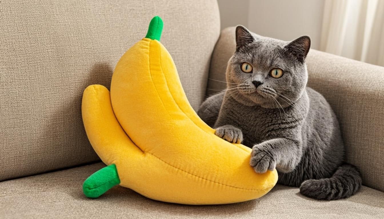 Yeowww! 100% Organic Catnip Banana — Single-Source Stuffed Catnip Toy